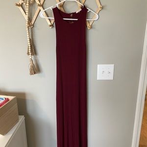 Maxi open back bodycon dress